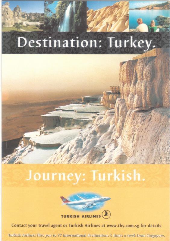 Turkish Airlines Plane Singapore ad Turkey Destination Views