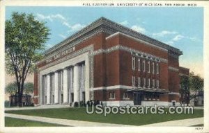 Hill Auditorium, University of Michigan in Ann Arbor, Michigan