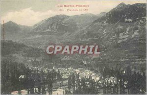 Old Postcard The High Pyrenees Luz Panorama