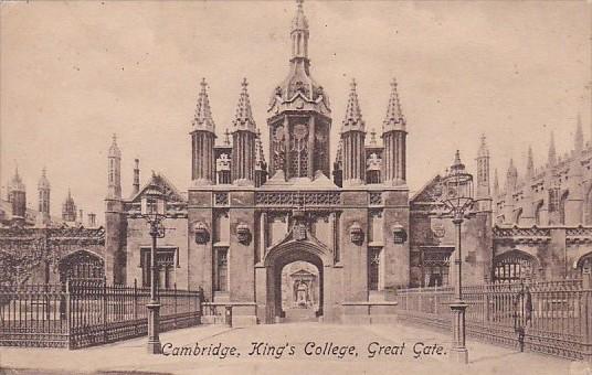 England Cambridge King's College The Great Gate