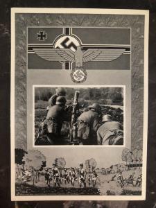 Mint Germany Patriotic RPPC Postcard Wehrmacht defence force Army