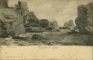 italy, CAPRI, Marina Piccola (1900s) Postcard