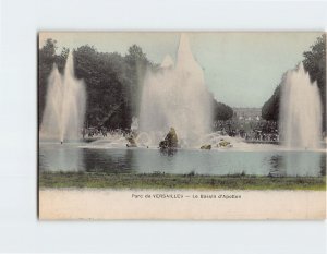 Postcard Le Bassin d'Apollon, Parc de Versailles, France