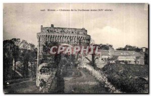 Old Postcard Dinan Chateau de Duchess Anne