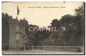 Old Postcard Environs de Caen Chateau de Beauregard The Entree