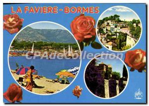 Modern Postcard La Cote D'Azur Bormes les Mimosas Var La Faviere