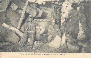 South Africa Cape Town gold mine Robinson Kokopan at box 1.000 feet miners 1913