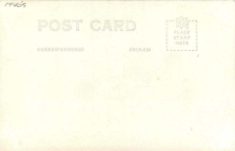 Postcard RPPC 1940s Iowa Clear Lake Knoer Methodist Camp occupation 23-11890