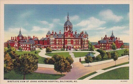 Birds Eye View Of Johns Hopkins Hospital Baltimore Maryland