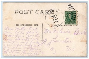 1908 House Family Baby Child Gorin Missouri MO RPPC Photo Posted Postcard 