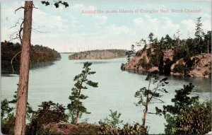 Among the 30,000 Islands of Georgian Bay Ontario ON Unused Postcard H60