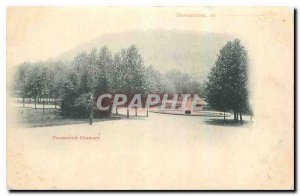 Old postcard Besancon Promenade Chamar