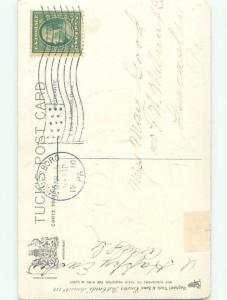 Divided-Back EASTER CHICK SCENE Cute Postcard AA1062