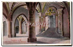 Old Postcard Frankfurt Alter Romer Aufgang zum Kaisersaal