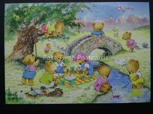 Teddy Bears TEDDIES SUMMER DAYS Jean Gilder c1980's by The Medici Society