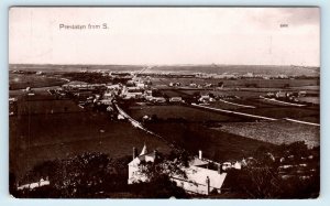 RPPC  PRESTATYN, Denbighshire, Wales ~ BIRDSEYE VIEW from South c1910s  Postcard