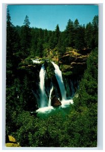 Vintage Burney Falls State Park California. Postcard P222E