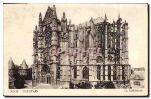 Old Postcard Beauvais Cathedral