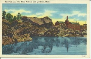 The Falls And Old Man, Auburn And Lewiston, Maine