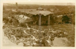 San Antonio Texas 1930s Sunken Gardens RPPC Postcard 25-11248