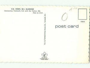 Pre-1980 CN CANADIAN NATIONAL BLUENOSE SHIP BOAT Yarmouth Nova Scotia NS AF3759