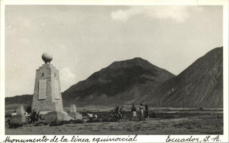 ecuador, C.A., Monumento de la Linea Equinoccial (1940s) RPPC