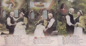 Sweet Genevieve WW1 3x Songcard Postcard Set