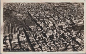 South Africa Cape Town From The Air Vintage RPPC C071