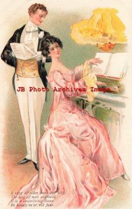 Romance, PFB No 6517, Woman Playing Piano