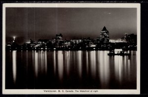 The Waterfront at Night,Vancouver,British Columbia,Canada