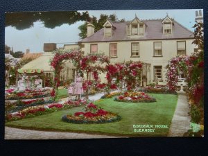 Channel Isle GUERNSEY Bordeaux House & Rose Arch c1950s RP Postcard Norman Grut