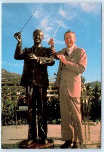 ESCONDIDO, CA ~ Statue LAWRENCE WELK Brett Livingstone Strong 4x6 Postcard