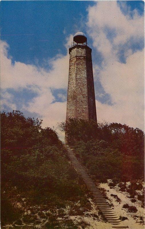 Cape Henry VA~Old Lighthouse The First Lighthouse Erected in 1791~1950s Postcard 