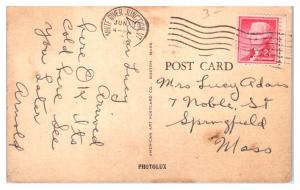 1957 Hotel Coolidge, White River Junction, VT Postcard