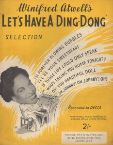 Winifred Atwell Lets Have  A Ding Dong Sheet Music Album & MORE