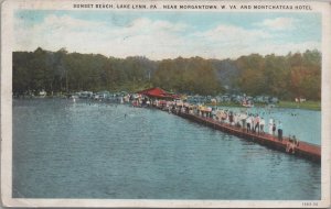 Postcard Sunset Beach Lake Lynn PA Near Morgantown West Virginia