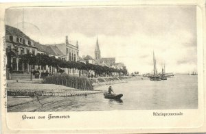 PC GERMANY, GRUSS AUS EMMERICH, Vintage EMBOSSED Postcard (b32006)