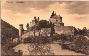 Luxembourg Vianden Les Ruines Vintage Postcard 09.12