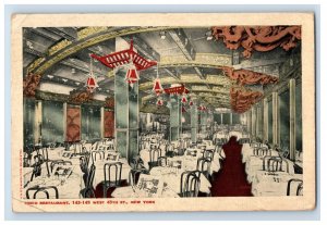 C. 1910 Tokio Restaurant Inside View New York. Postcard P213E