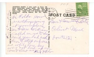FL - Starke. Michigan Ranch &  Gas Station  ca 1950