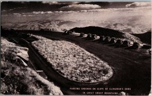 Parking Grounds on Clingman's Dome, Great Smoky Mts NC c1948 Vtg Postcard K31