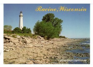 WI - Racine. Wind Point Lighthouse  (continental size)