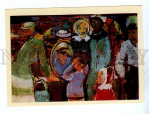 532973 USSR 1960s Lithuania Valerija Zalensiene first-former artist postcard