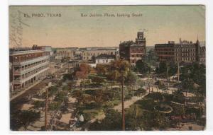 San Jacinto Plaza El Paso Texas 1908 postcard