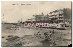 Postcard Old St Raphael La Plage and Bains