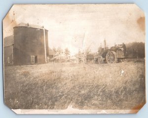 Farming Postcard RPPC Photo Farmers Field Scene c1910's Unposted Antique