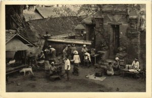 PC CPA ethnic types real photo postcard INDONESIA (a9699)