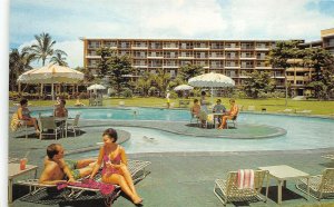 Kaanapali Maui Hawaii 1960s Postcard Kaanapali Beach Hotel Swimming Pool