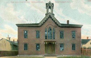 Postcard Early View of Old Pawtucket High School in Pawtucket, RI.  W5
