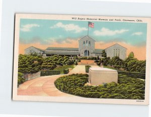 Postcard Will Rogers Memorial Museum and Tomb Claremore Oklahoma USA